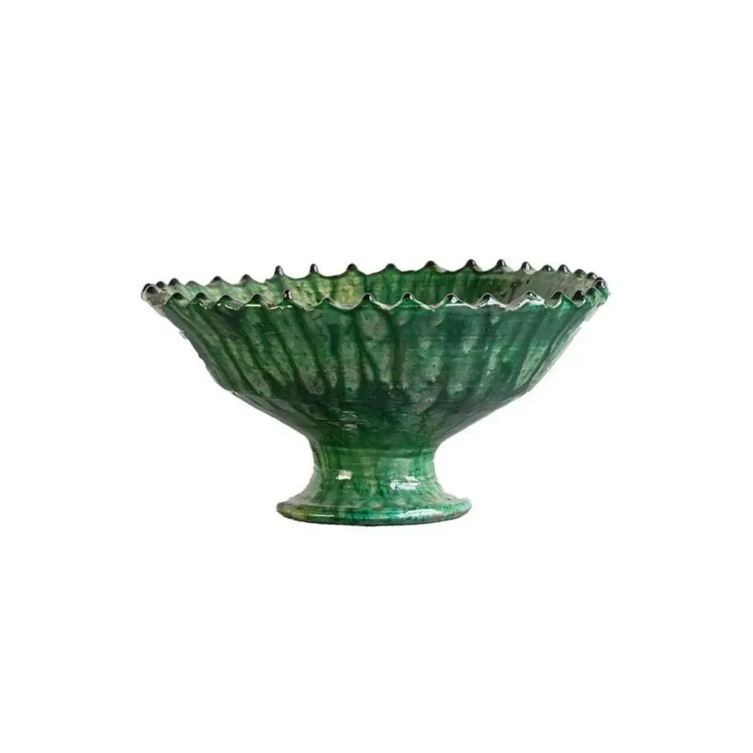 Tamegroute Compote Bowl, Green, Medium