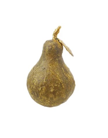 Paper Mache & Metal Pear, 5"