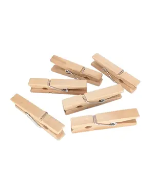 Mini Wooden Clothespin, each
