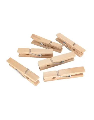 Mini Wooden Clothespin, each