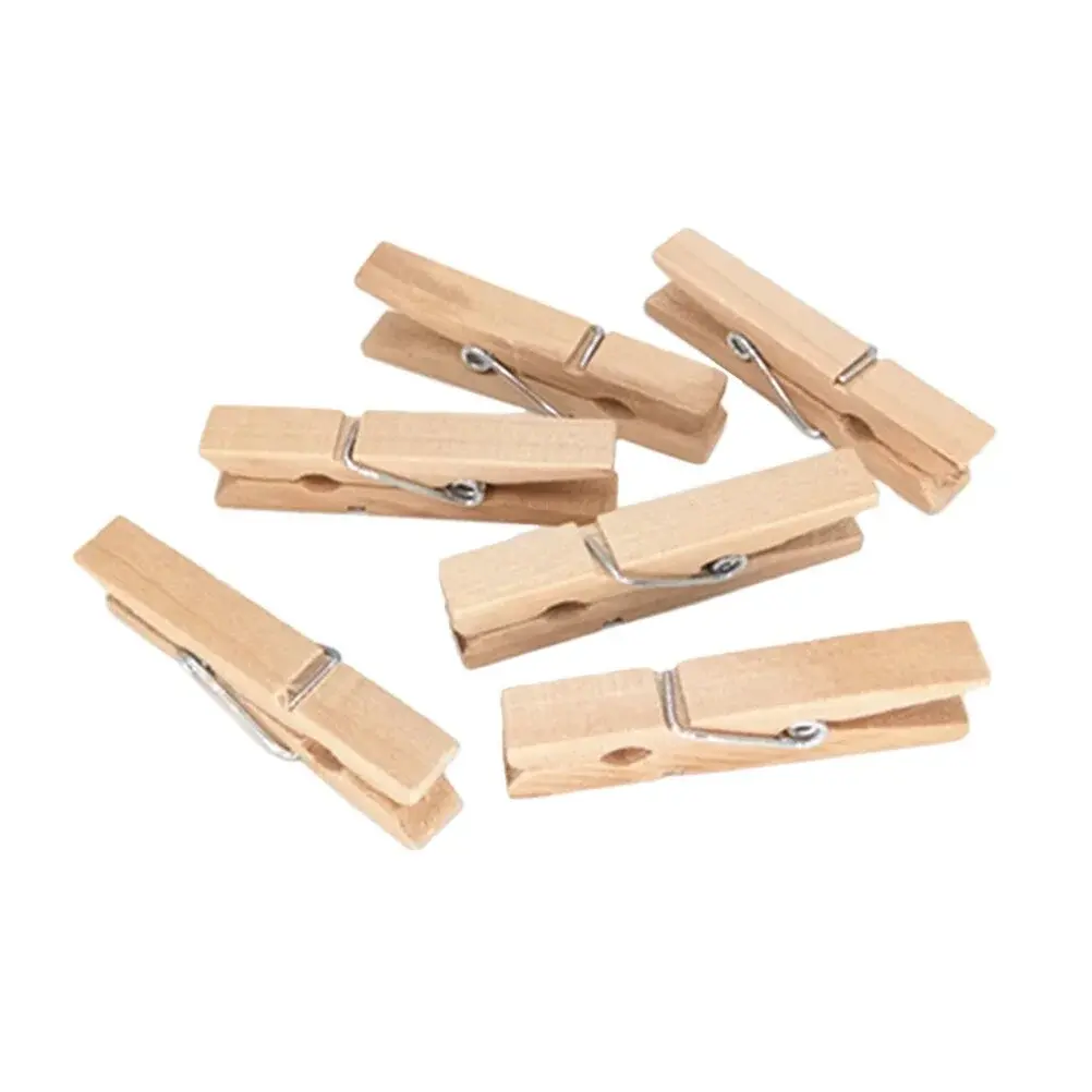 Mini Wooden Clothespin, each