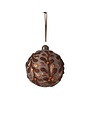 Embellished Vintage Leaf Ornament, Brown, 4 in.