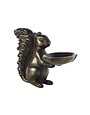 E&E Squirrel Figurine Bowl, Bronze, 10 in.