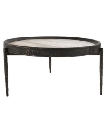 Dakota Travertine Round Coffee Table, 38.5 X 38.5 X 18, Furniture Available for Local Delivery or Pick Up
