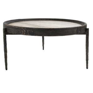Dakota Travertine Round Coffee Table, 38.5 X 38.5 X 18, Furniture Available for Local Delivery or Pick Up