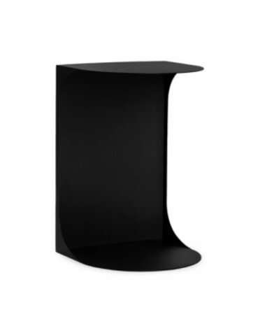 Cote Metal Accent Table, Black, 16 X 16 X 24, Furniture Available for Local Delivery or Pick Up