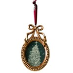 Oval Frame Ornament, Gold, 5.25 in.