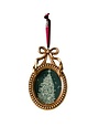 Oval Frame Ornament, Gold, 5.25 in.