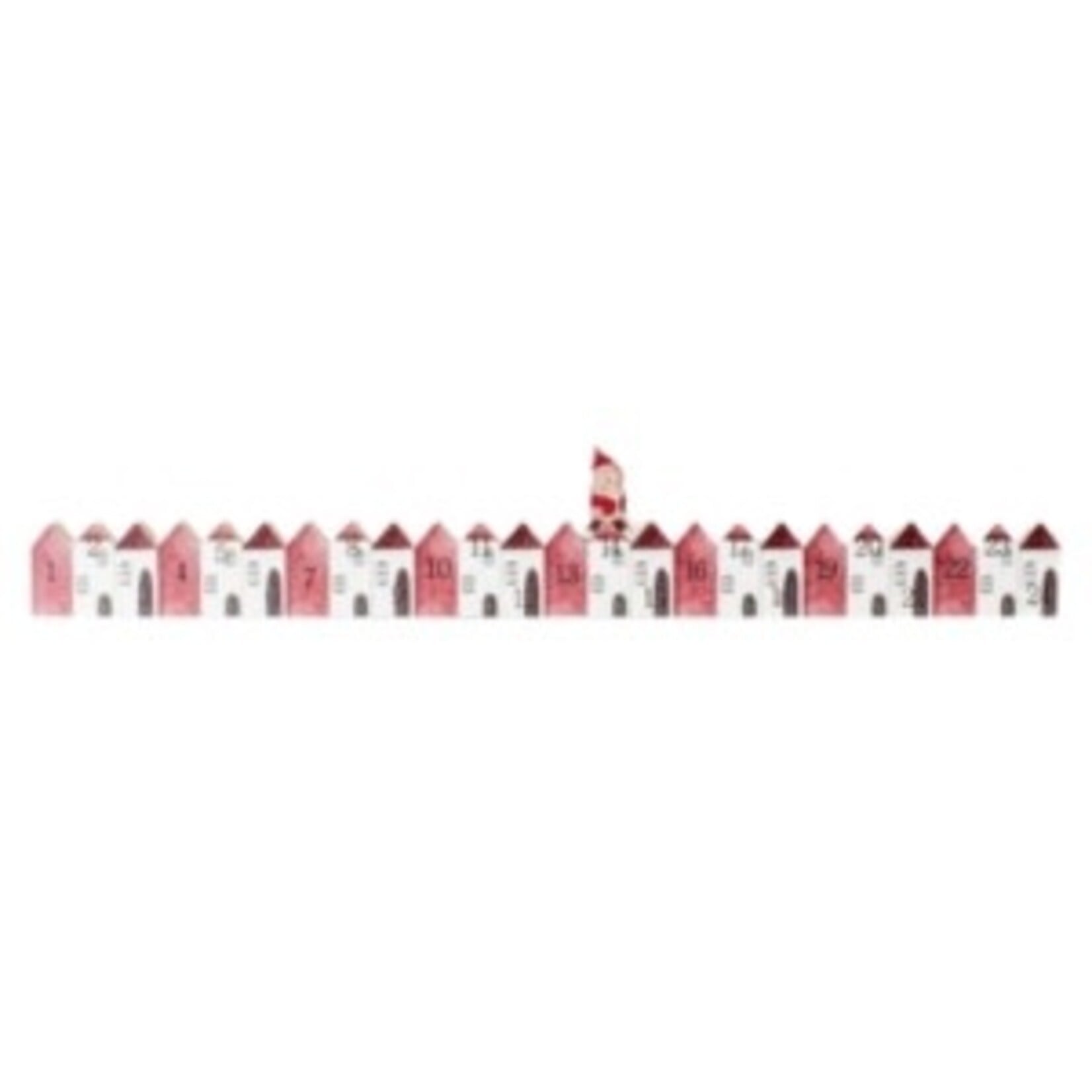 Wooden Santa Village Countdown Calendar, 29.5 in.
