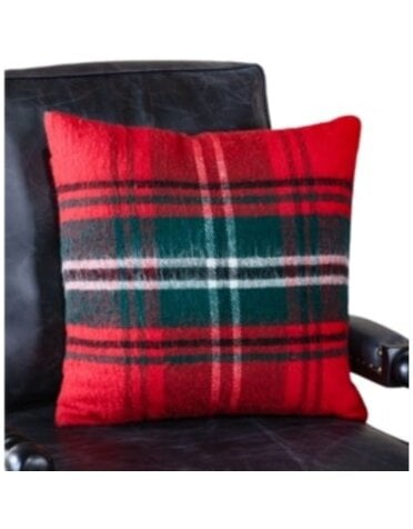 Tartan Pillow, Red, 20 in.