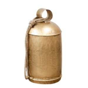 Antique Gold Bell Hanger, 19 in.