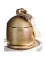 Bell Style Jar, Gold, 4.5 X 6 in.
