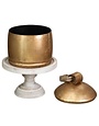 Bell Style Jar, Gold, 6 X 8 in.