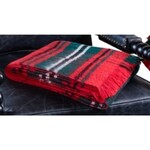 Tartan Fringe Throw, Red, 50 X 60 in.