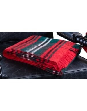 Tartan Fringe Throw, Red, 50 X 60 in.