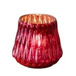 Glass Votive, Red, 5 in.