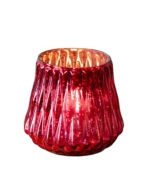Glass Votive, Red, 5 in.