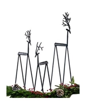 Iron Deer, Black, Large, 7 X 6 X 26 in.