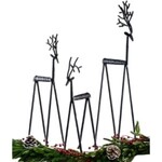 Iron Deer, Black, Small, 5.5 X4 X 16 in.