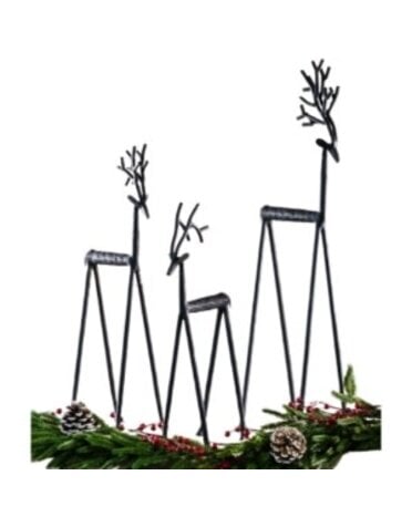 Iron Deer, Black, Small, 5.5 X4 X 16 in.