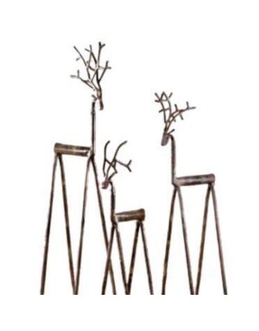 Iron Deer, Bronze, Large, 7 X 6 X 26 in.