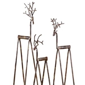 Iron Deer, Bronze, Large, 7 X 6 X 26 in.