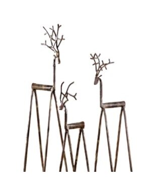 Iron Deer, Bronze, Medium, 5.6 X 5 X 21 in.