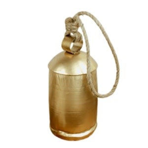 Cowbell, Gold, 8 in.