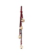 Gold Bells on Red Velvet Rope, 24 in.