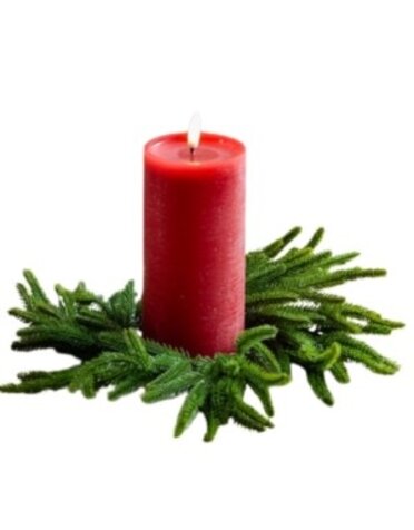 Pine Candle Ring, 6.5 in.