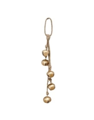 Antique Bell with Jute Hanger, 24 in.