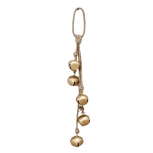 Antique Bell with Jute Hanger, 24 in.