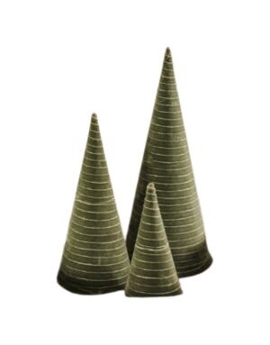 Velvet Cone Tree, Sage, Medium