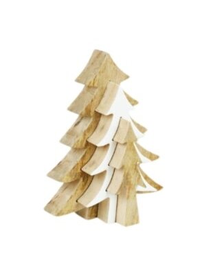 Inner Stacking Mango Wood Tree, 10 in.