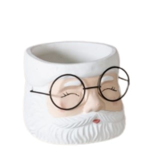 Santa Glasses Planter, Small, 3.5 in.