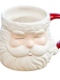 Santa Mug, Eyes Closed, 5 in.