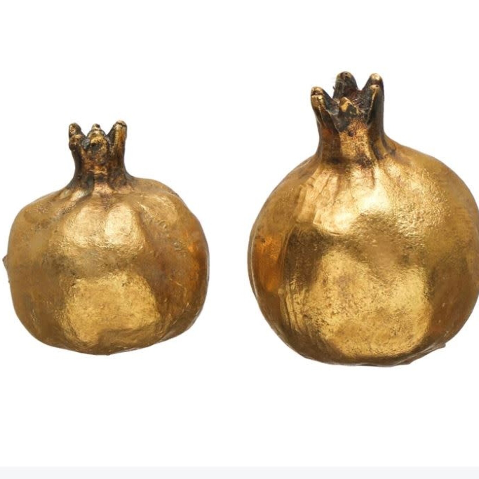 Resin Pomegranate, Gold, 3.25 - 4.5 in.