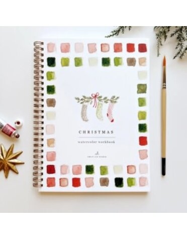 emily lex studio Watercolor Workbook, Christmas