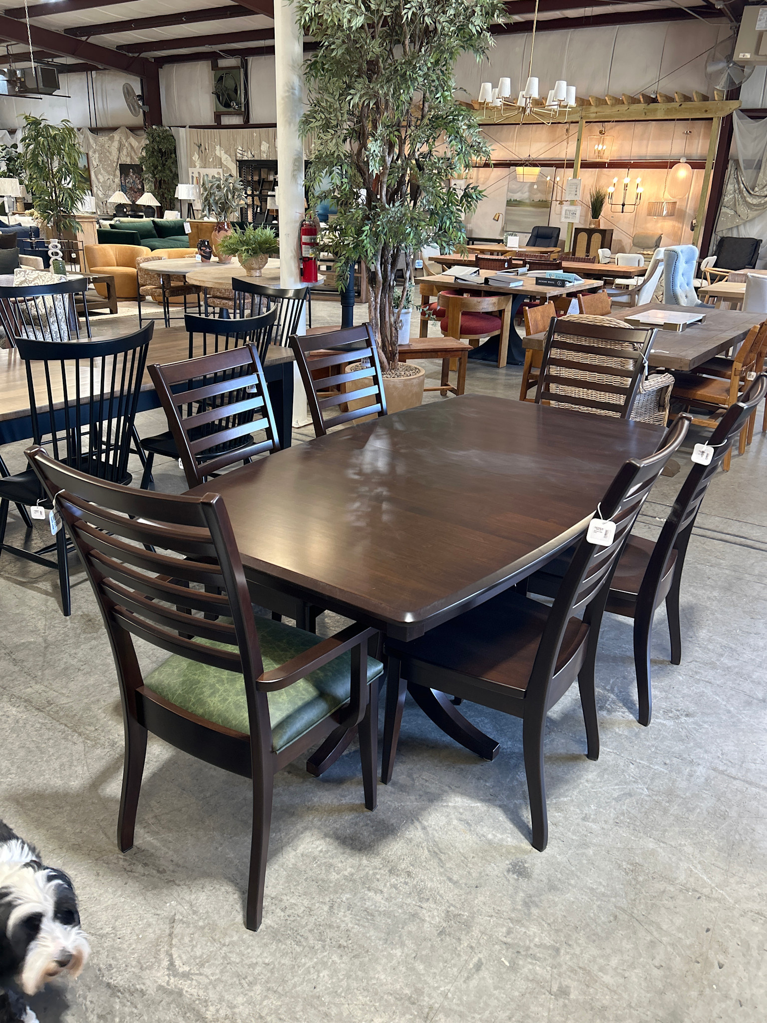 Canal Dover 42 x 72 Table, 2 12" Leaves Tobacco Finish