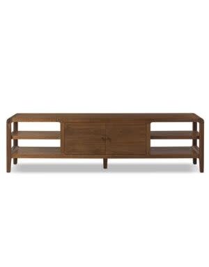 Hawkes Media Console, Dark Walnut, 92 X 21 X 26, Furniture Available for Local Delivery or Pick Up