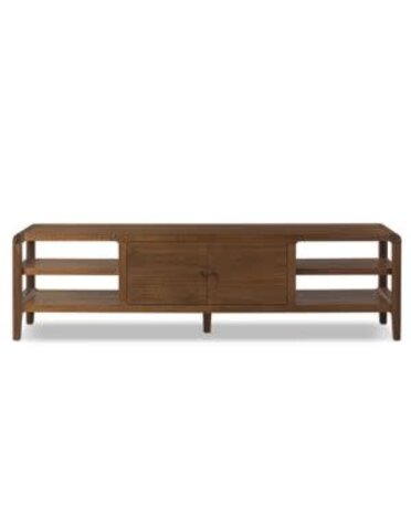 Hawkes Media Console, Dark Walnut, 92 X 21 X 26, Furniture Available for Local Delivery or Pick Up