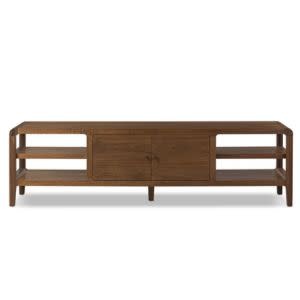 Hawkes Media Console, Dark Walnut, 92 X 21 X 26, Furniture Available for Local Delivery or Pick Up