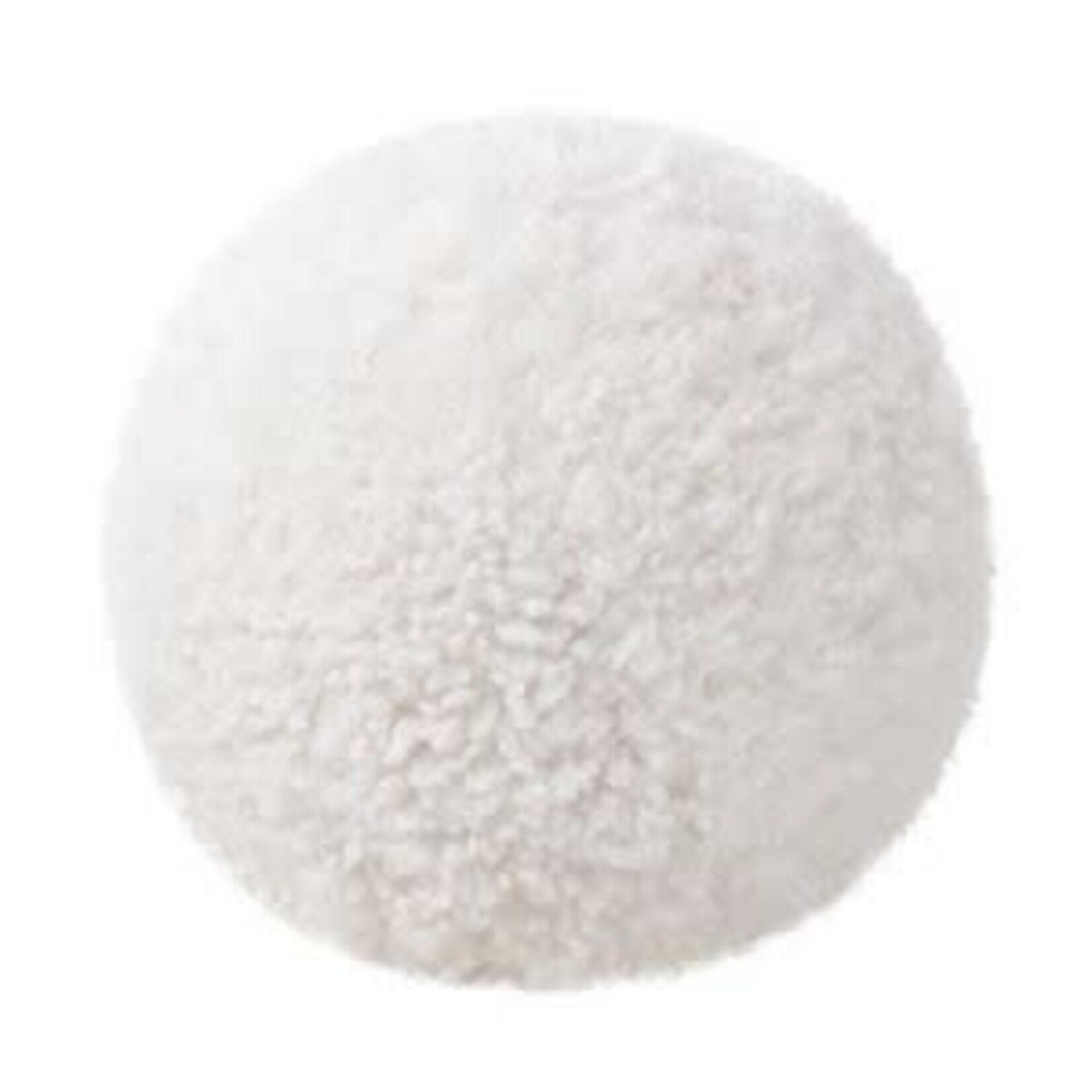 Jennifer Taylor Home Ayla Round Sphere Throw Pillow, White, 9 in.