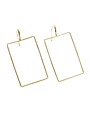 Wild Honey Rectangle Drop Earrings, 18K Gold Dipped, 2 in.
