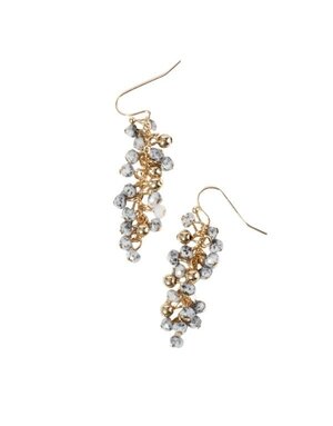 Wild Honey Natural Stone Cluster Dangle Earrings