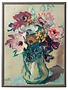 Antique Curiosities Inc Framed Vintage Oil Painting, Black with Bead Frame, 8 X 10