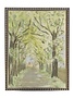 Antique Curiosities Inc Vintage Watercolor Stone Tree Scene, Black Frame, 12 X 16