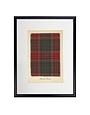 Antique Curiosities Inc Macleod Tartan Plaid Print, Beaded Pewter Frame, 8 X 10