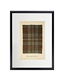 Antique Curiosities Inc Fraser Tartan Plaid Print, Beaded Black Frame, 12 X 16