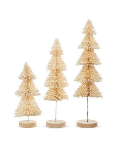 Natural Bottle Brush Tree LG 15.5" high, priced separately